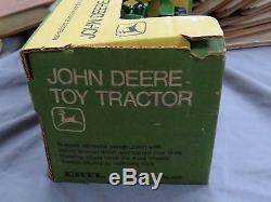 John Deere Ertl 3020 Toy Tractor Green Yellow Box Rare WITH 2nd Tractor included