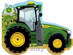 John Deere How Tractors Work Childrens Shaped Board Book for Little Fa GOOD