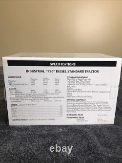 John Deere INDUSTRIAL 720 DIESEL TRACTOR 2008 TWO-CYLINDER CLUB #16178A ERTL