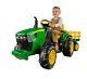 John Deere Kids 12v Electric Ride-on Ground Force Tractor & Trailer