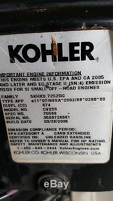 John Deere L130 Tractor / Mower Kohler Command 23hp Engine Cv23s -274.1 Hours