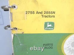John Deere PARTS CATALOG PC-4215 2755, 2855N Tractors JANUARY'87 (USED)
