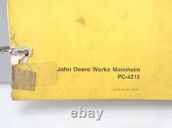 John Deere PARTS CATALOG PC-4215 2755, 2855N Tractors JANUARY'87 (USED)