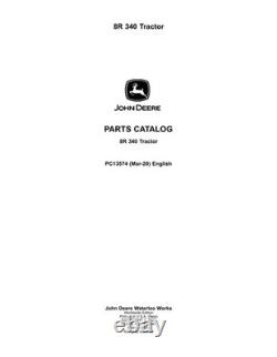 John Deere PC13574 8R 340 tractors parts catalog