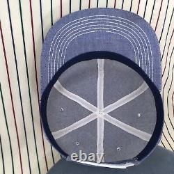 John Deere Patch Denim K-Products Snapback Trucker Hat VTG Farm Tractor Cap USA