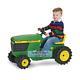 John Deere Plastic Pedal Tractor Kids Ride On Quadricycle Boy Farm Toy Free Ship