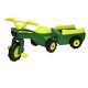 John Deere Ride On Pedal Trike Tractor Withpull Wagon/kids Children Toy Tricycle
