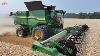 John Deere S7 800 Combine Harvesting Wheat