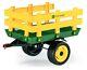 John Deere Stake Side Trailer For Ground Tractors Yellowithgreen- Peg Perego