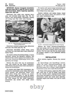 John Deere TM1056 4230 Row-Crop tractor technical manual
