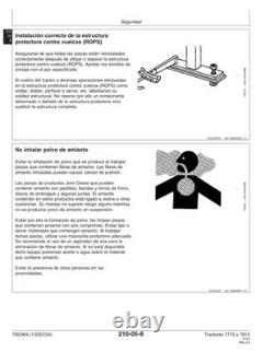John Deere TM2904 SPANISH EDITION 7715, 7815 tractors diagnostic technical manua
