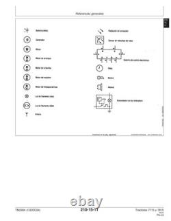 John Deere TM2904 SPANISH EDITION 7715, 7815 tractors diagnostic technical manua