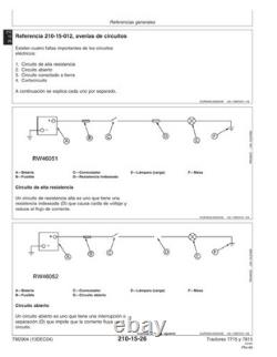 John Deere TM2904 SPANISH EDITION 7715, 7815 tractors diagnostic technical manua