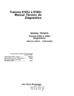 John Deere TM801454 PORTUGUESE EDITION 6145J, 6165J, 6180J, 6205J tractors diagn