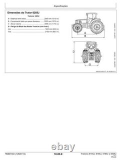 John Deere TM801554 PORTUGUESE EDITION 6145J, 6165J, 6180J, 6205J tractors repai