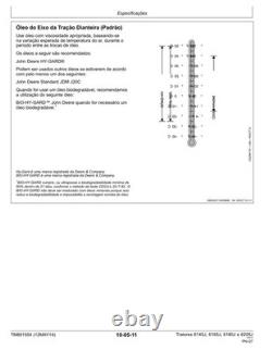 John Deere TM801554 PORTUGUESE EDITION 6145J, 6165J, 6180J, 6205J tractors repai