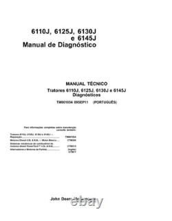 John Deere TM801854 PORTUGUESE EDITION 6110J, 6125J, 6130J, 6145J tractors diagn
