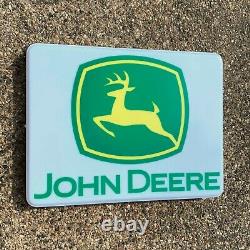 John Deere Tractor Illuminated Led Light Box Wall Garage Sign Agricultural 6930