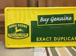 John Deere Tractor Parts Quality Farm Equipment Metal Sign Tractors Genuine New