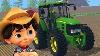 John Deere Tractor Tractor Video For Kids Cartoon