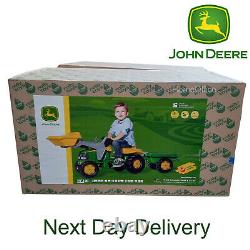 John Deere Tractor, Trailer And Loader Ride On For Kids New Child Toy