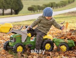 John Deere Tractor, Trailer And Loader Ride On For Kids New Child Toy