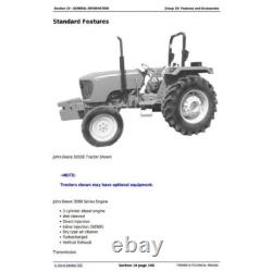 John Deere Tractors 5050e, 5210, 5310 Allinclusive Technical Manual