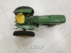 John Deere Vintage Lot Of 5 Die Cast Toys Tractors Planter Grain Drill Elevator