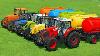 John Deere Vs Fendt Vs Claas Vs Valtra Vs Mccormick Tractors Battle Farming Simulator 22