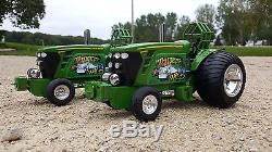 John Deere Whiskey Wild 1/16th Ertl diecast tractor pulling bruder farm toy