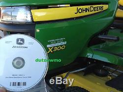 John Deere X300, X304, X310 lawn tractor CD technical service tech manual-TM2308