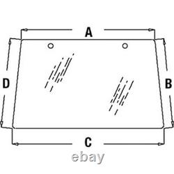 L78733 Front Windshield Glass Fits John Deere Tractors 6400 6410 6500 6506