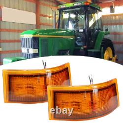 LED Amber Cab Lights For John Deere Tractors 7200, 7400, 7600, RE55150, RE55151