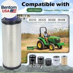 LVA21128 Maintenance Service Filter Kit Fit for John Deere 3025E 3032E 3036E 303