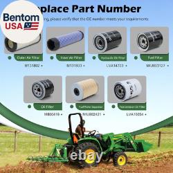 LVA21128 Maintenance Service Filter Kit Fit for John Deere 3025E 3032E 3036E 303