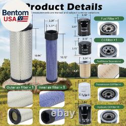 LVA21128 Maintenance Service Filter Kit Fit for John Deere 3025E 3032E 3036E 303