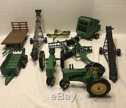 Lot Of John Deere Toy Collectible Tractors & Farming Equipment