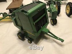 Lot Of John Deere Toy Collectible Tractors & Farming Equipment