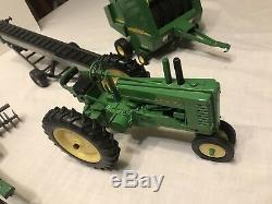 Lot Of John Deere Toy Collectible Tractors & Farming Equipment