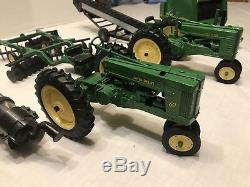 Lot Of John Deere Toy Collectible Tractors & Farming Equipment