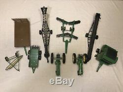 Lot Of John Deere Toy Collectible Tractors & Farming Equipment