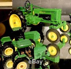 Lot of 13 Mixed ERTL John Deere Metal Die-cast Diecast Tractors Farming+