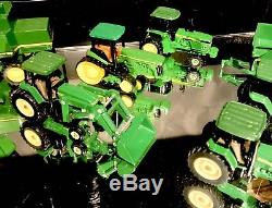 Lot of 13 Mixed ERTL John Deere Metal Die-cast Diecast Tractors Farming+