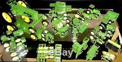 Lot of 13 Mixed ERTL John Deere Metal Die-cast Diecast Tractors Farming+