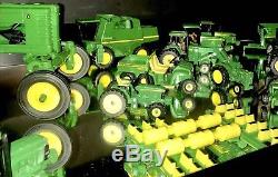 Lot of 13 Mixed ERTL John Deere Metal Die-cast Diecast Tractors Farming+