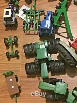 Lot of 60+ Pieces Die Cast ERTL TONKA John Deere Farm Machinery Tractors metal