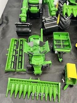 Lot of Ertl John Deere Tractors Various Sizes Some Make Noise/ Light Up