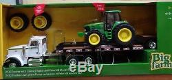 NEW John Deere Big Farm Peterbilt Model 367 withLowboy Trailer & 7430 Tractor 1/16