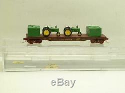 NSE 19-68 Special Run CNW 50' Flat Car with John Deere Tractors and Crates