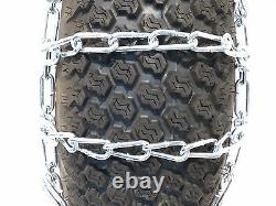 New PAIR 2 Link TIRE CHAINS 23x10.50-12 for John Deere Lawn Mower Tractor Rider